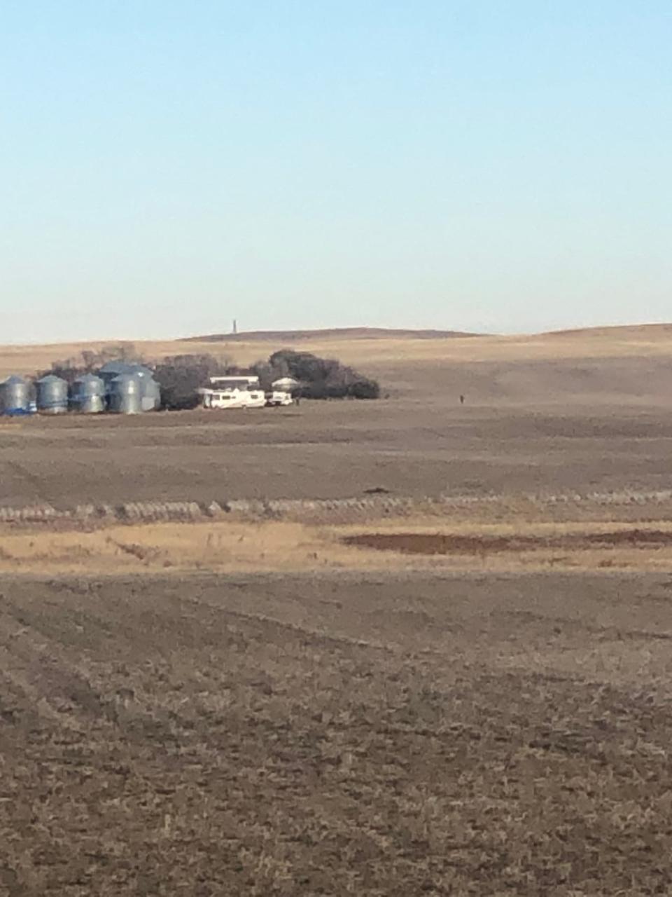 The 'QAnon Queen' and her followers are now camped out on unused farmland in the RM of Fox Valley. 