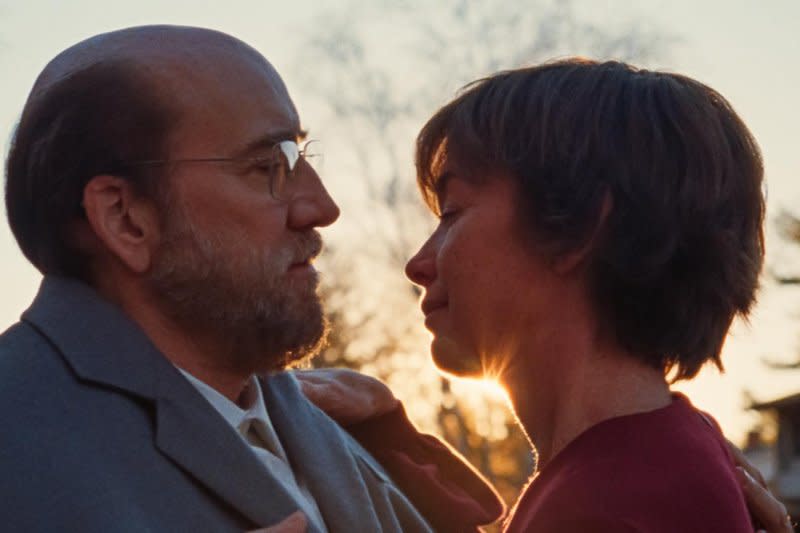 Nicolas Cage and Julianne Nicholson star in "Dream Scenario." Photo courtesy of A24