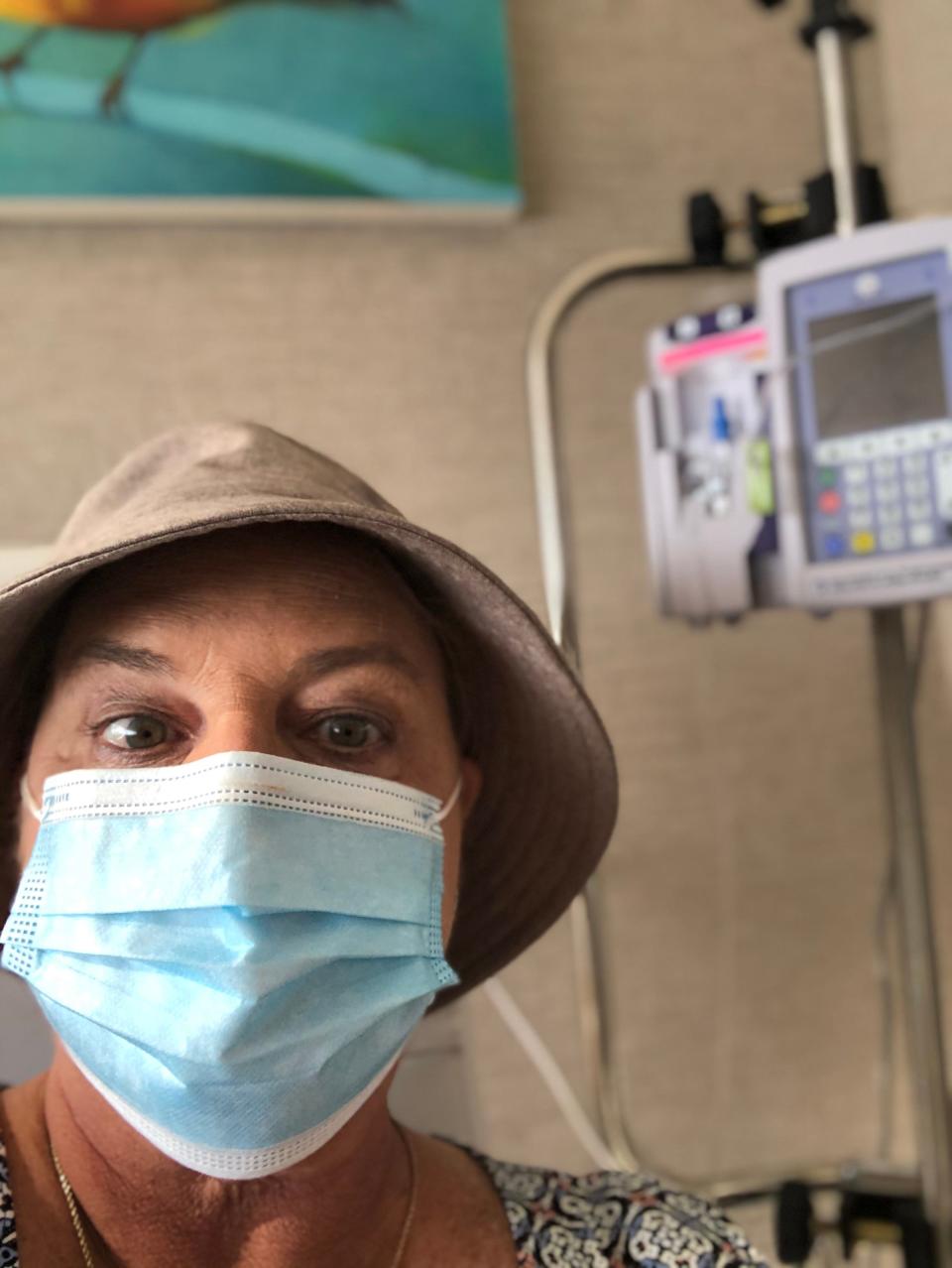 Jacksonville's Andrea Laliberte receives breast cancer treatment at Ascension St. Vincent's Riverside in 2020.