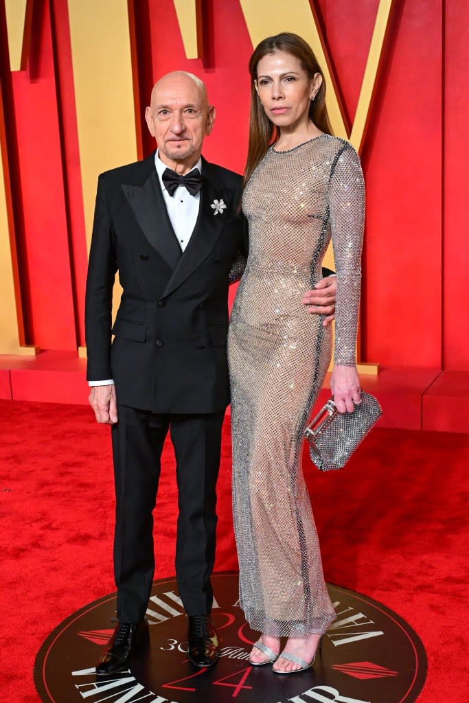 Ben Kingsley and Daniela Lavender Vanity Fair Oscar Party, Arrivals, Los Angeles, California, USA - 10 Mar 2024
