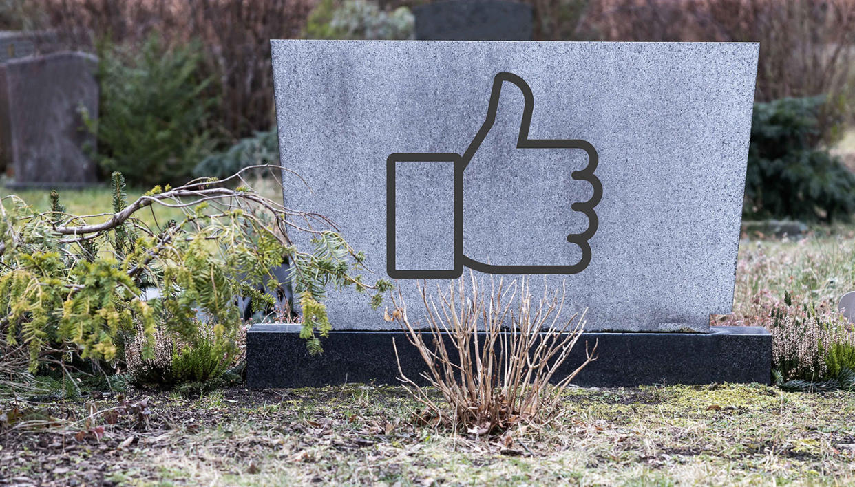 How much thought have you given to your Facebook footprint when you die? (Getty)