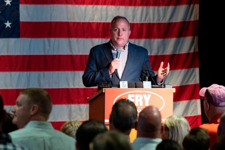 South Carolina Seventh Congressional District Incumbent Russell Fry will run for re-election in November 2024. Fry first won the seat in 2022. Photo originally taken November 8, 2022.