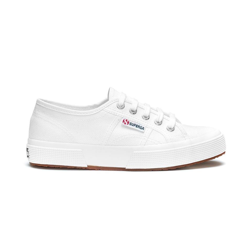 <p><strong>Superga</strong></p><p>amazon.com</p><p><strong>$42.48</strong></p><p><a href="https://www.amazon.com/dp/B005LELHDO?tag=syn-yahoo-20&ascsubtag=%5Bartid%7C2140.g.42761722%5Bsrc%7Cyahoo-us" rel="nofollow noopener" target="_blank" data-ylk="slk:Shop Now;elm:context_link;itc:0" class="link ">Shop Now</a></p><p>White sneakers are the cornerstone of any Vanilla Girl’s shoe collection. But these <a href="https://www.firstfinds.com/find/16323055/superga-2750-cotu-classic-sneakers-36" rel="nofollow noopener" target="_blank" data-ylk="slk:timeless Superga sneakers;elm:context_link;itc:0" class="link ">timeless Superga sneakers</a> aren’t just for TikTok teens. Kate Middleton, Emily Ratajkowski, Jessica Alba, and countless other celebs wear them on the regular, too. </p>