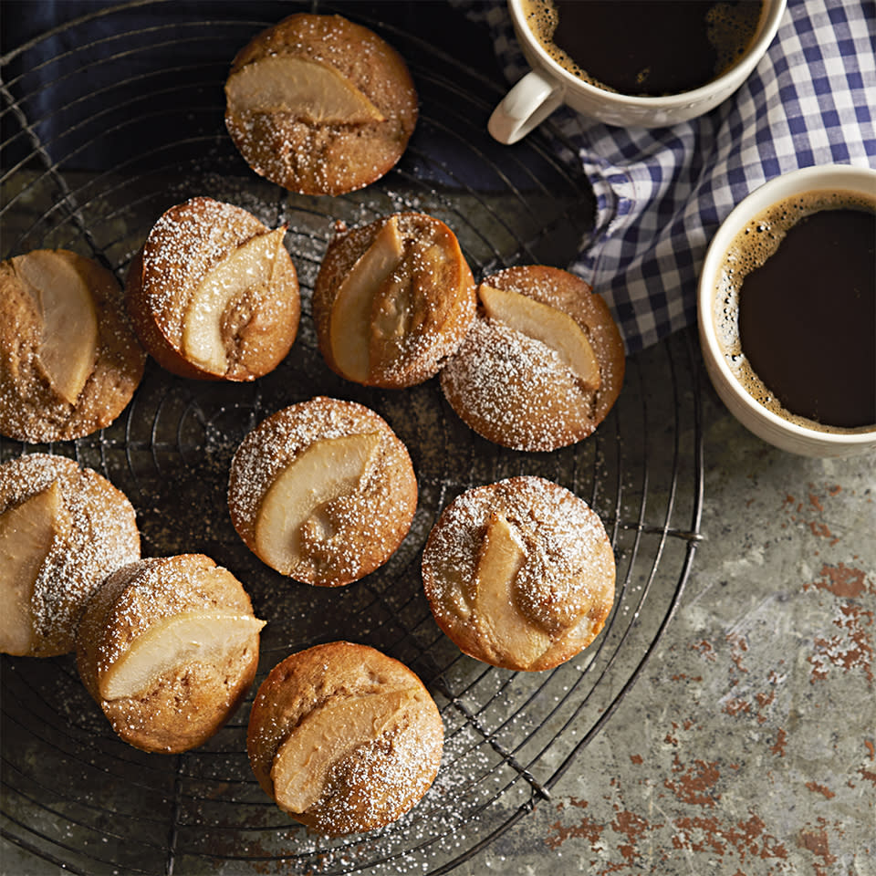 Cinnamon-Ginger Spiced Pear Muffins