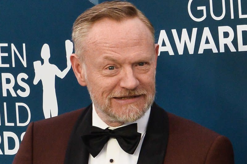 Jared Harris arrives for the 26th annual SAG Awards held at the Shrine Auditorium in Los Angeles in 2020. File Photo by Jim Ruymen/UPI