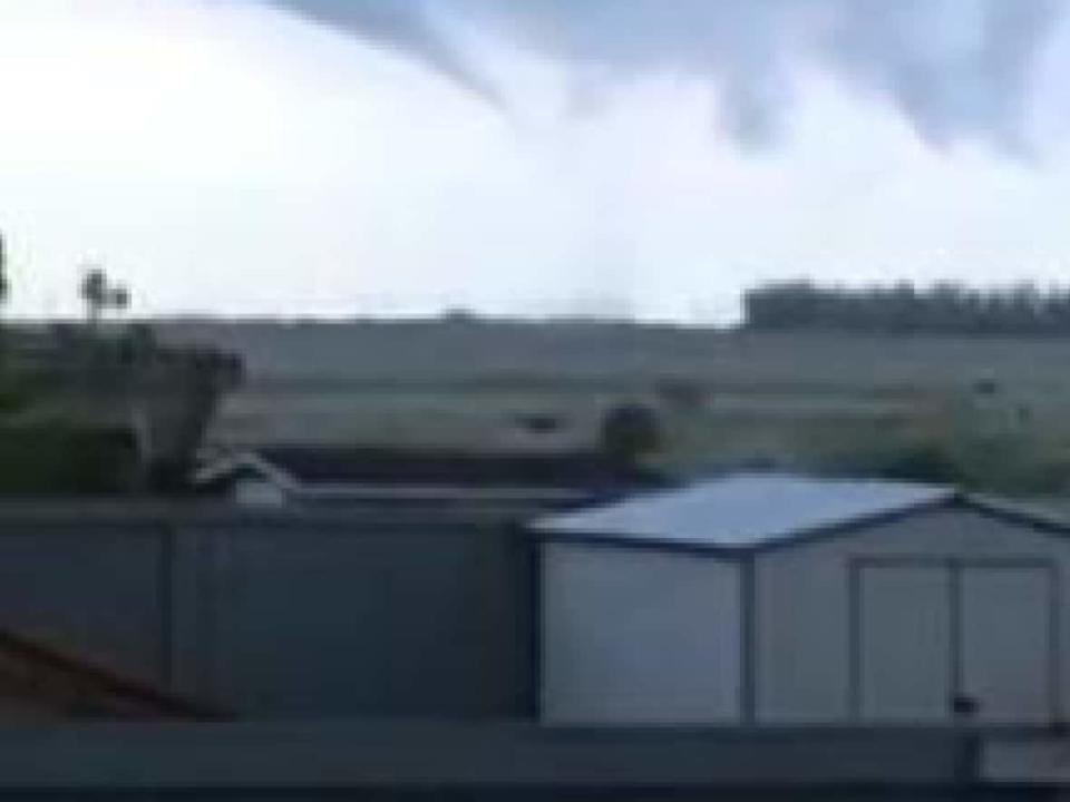Environment and Climate Change Canada has confirmed that a tornado formed south of Regina Saturday night. (Submitted by Kathleen Fellinger - image credit)