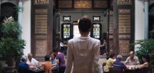 電影《瘋狂亞洲富豪》經典婆媳打麻將橋段就是在張弼士故居取景。（翻攝自YouTube）