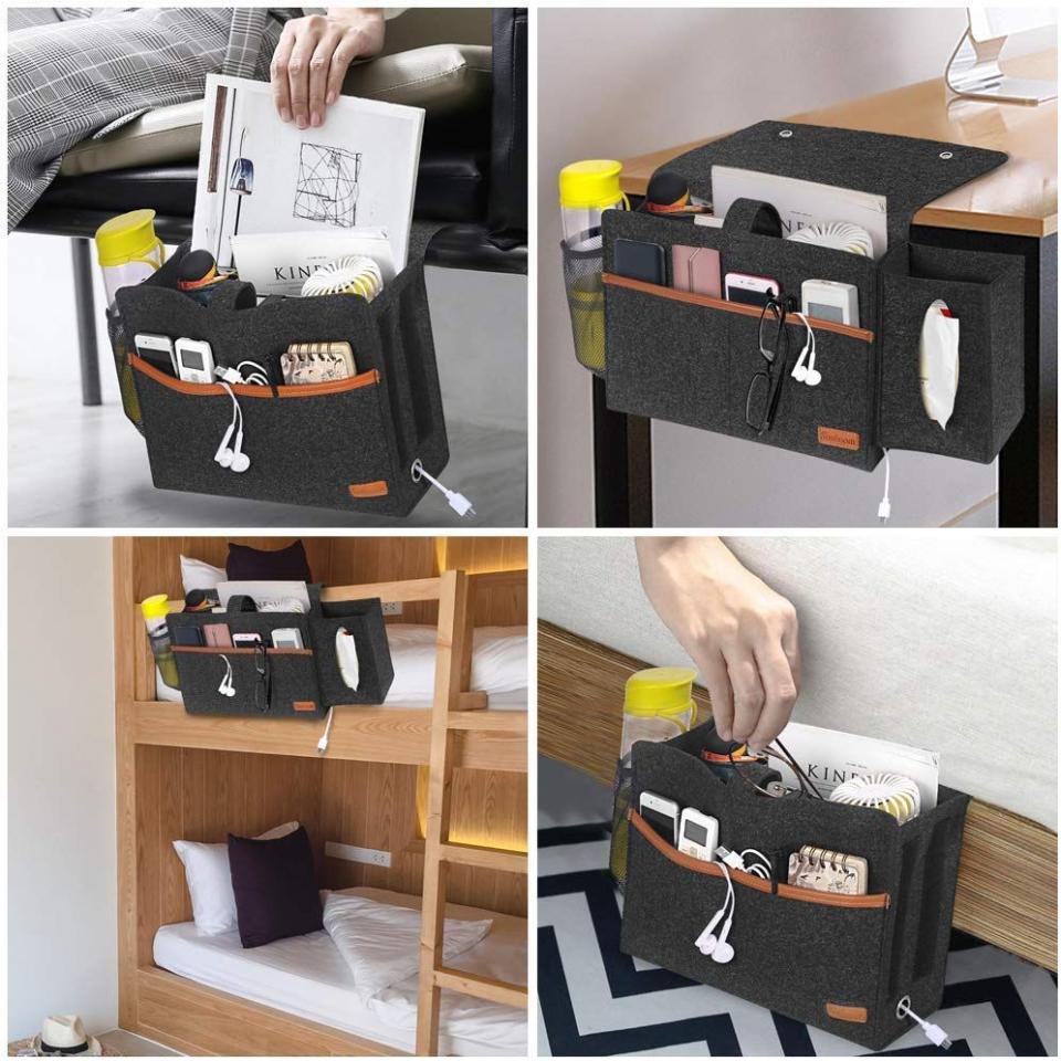 7) Bedside Bunk Bed Organizer