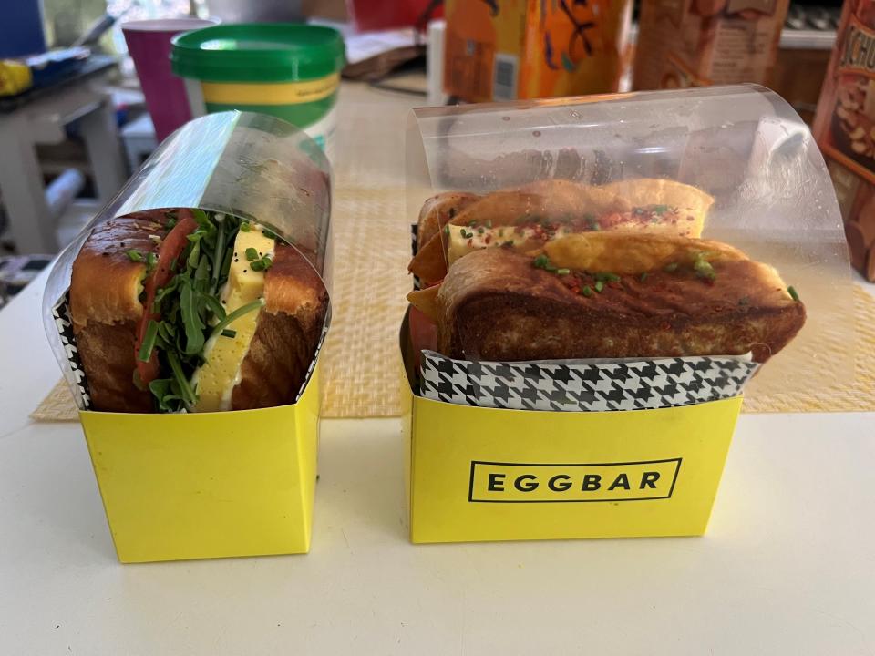 Egg Bar is a new breakfast spot in downtown Dearborn offering egg sandwiches on Japanese milk bread.