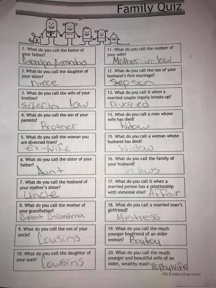 This exam was handed out to primary school students. Photo: Facebook