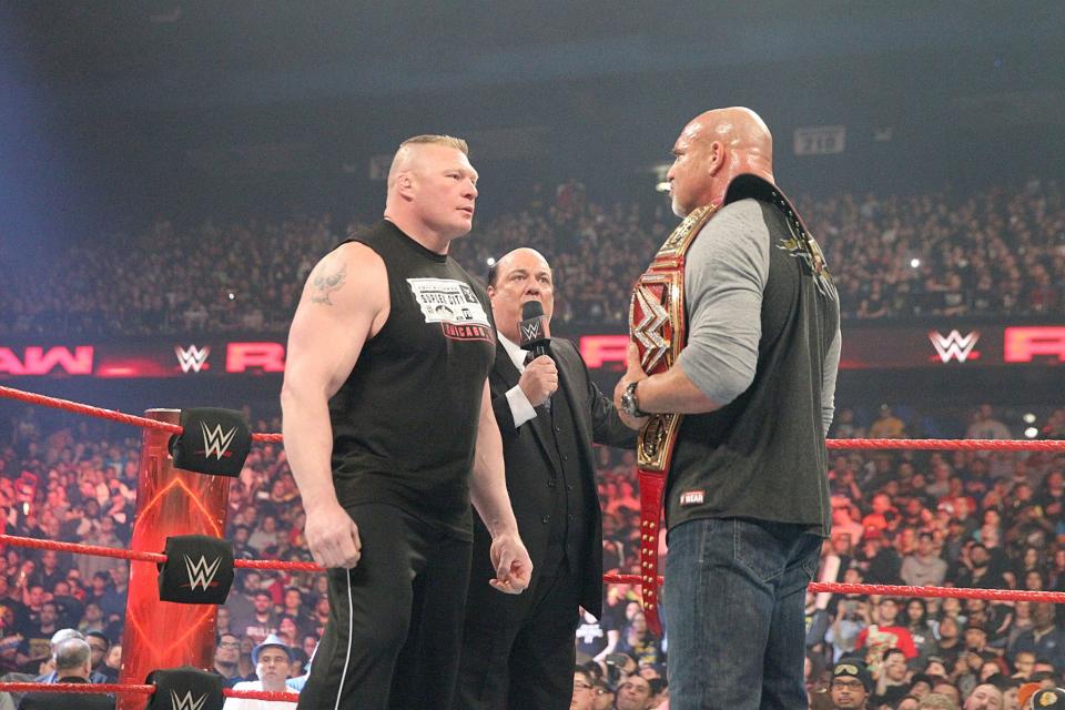 Brock Lesnar and Goldberg