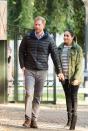 <p> While visiting the Moroccan Royal Federation of Equestrian Sports in 2019, Harry and Meghan stopped to admire some horses. The Duchess of Sussex, who was pregnant at the time, wore a mens J.Crew jacket, black jeans, and black boots. </p>