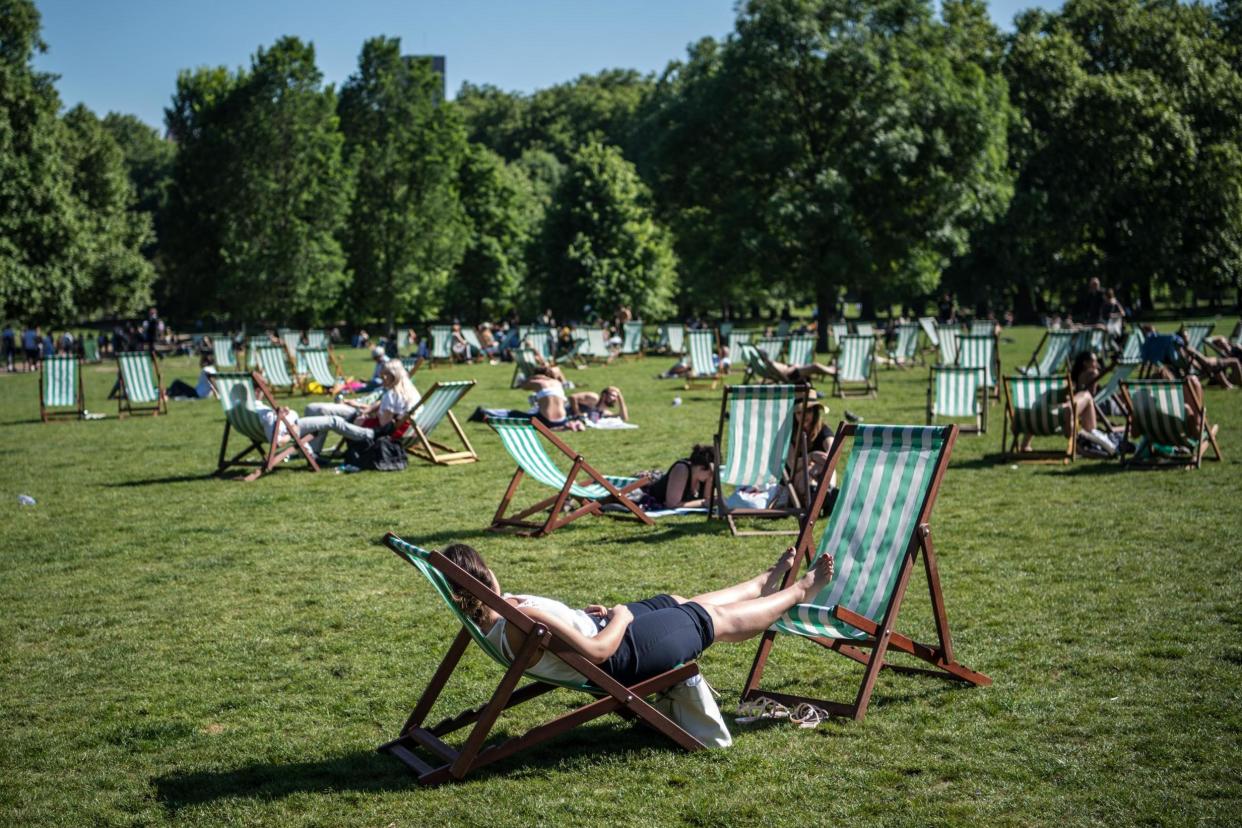 A season ticket for deckchair costs £120: Getty Images