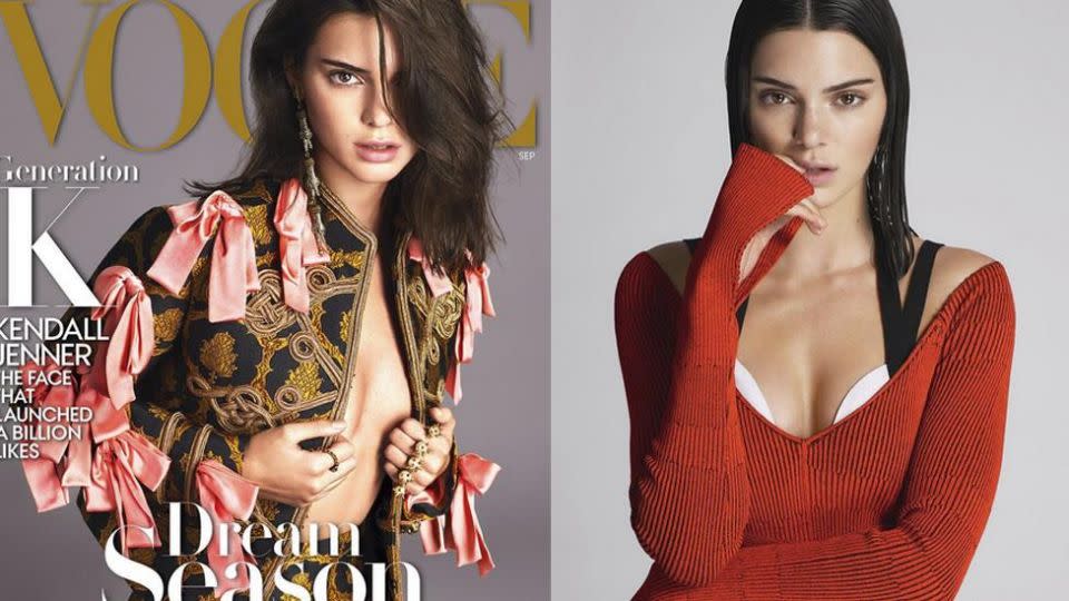 Kendall landed the US cover of Vogue