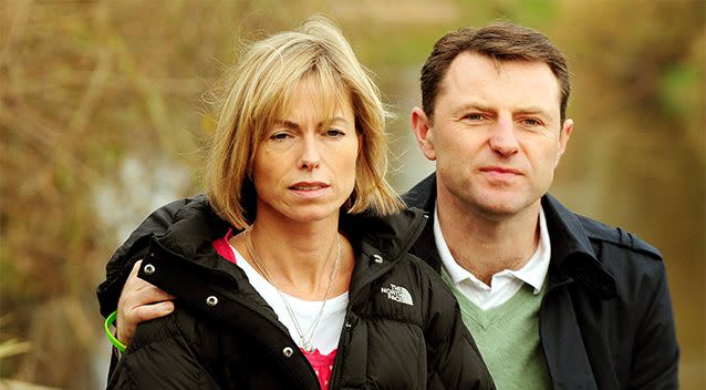 Parents Kate and Gerry McCann were dining with friends in 2007 when Madeleine vanished from their hotel room. Photo: AAP