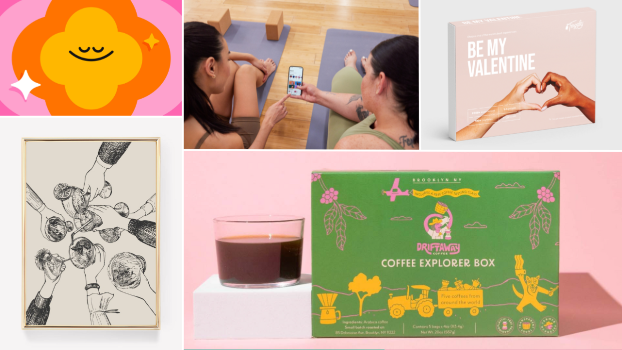 valentine's day gift ideas last-minute, 12 last-minute Valentine's Day gifts that don't suck — digital, virtual and subscription gift ideas, 12 best last-minute Valentine's Day gifts that you can get (almost) instantly (Photos via Headspace, ClassPass, Tinggly, Etsy & Driftaway).