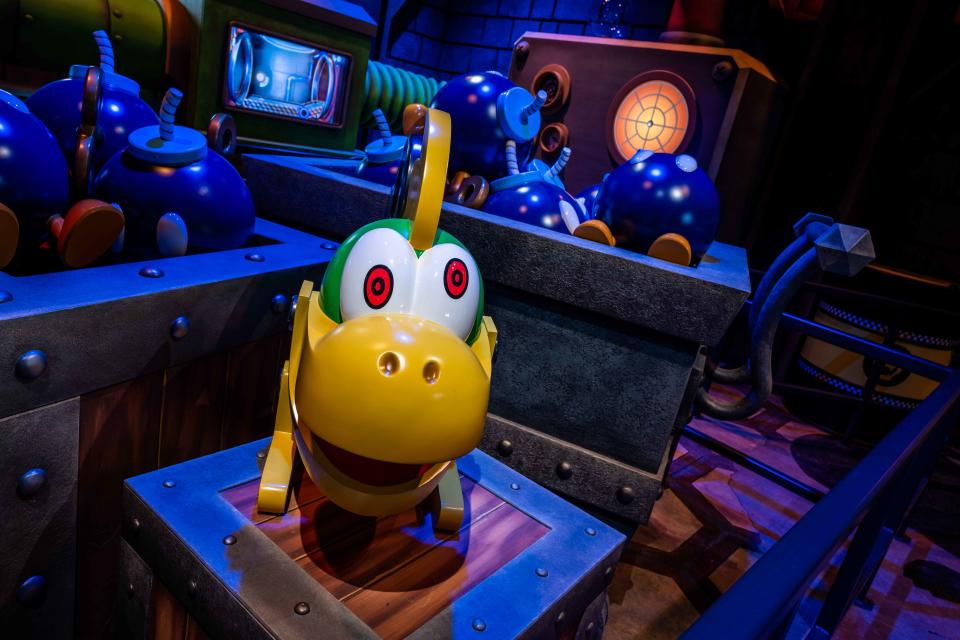 Bowser’s Castle / Mario Kart: Bowser’s Challenge ride queue (Universal)