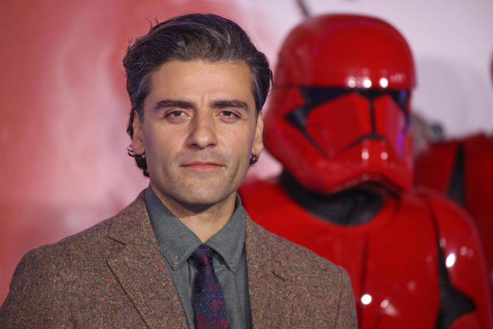 LONDON, ENGLAND - DECEMBER 18: Oscar Isaac attends "Star Wars: The Rise of Skywalker" European Premiere at Cineworld Leicester Square on December 18, 2019 in London, England. (Photo by Mike Marsland/WireImage)