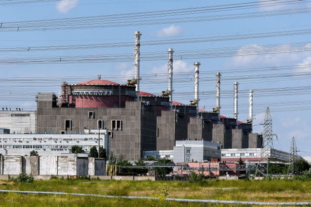 The Zaporizhzhia Nuclear Power Plant in Enerhodar, Ukraine, is seen in this July 2019 file photo. Ukrainian civilians on Wednesday blocked Russian access to the plant. (Photo: Future Publishing via Getty Images)