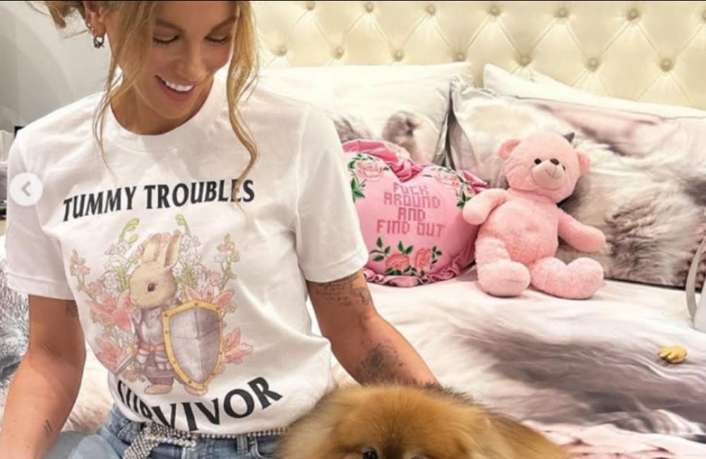 Kate Beckinsale has sported a 'tummy troubles survivor' t-shirt credit:Bang Showbiz