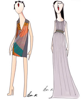 Sketches from the upcoming Doo-Ri for Target collection. Photo courtesy of WWD