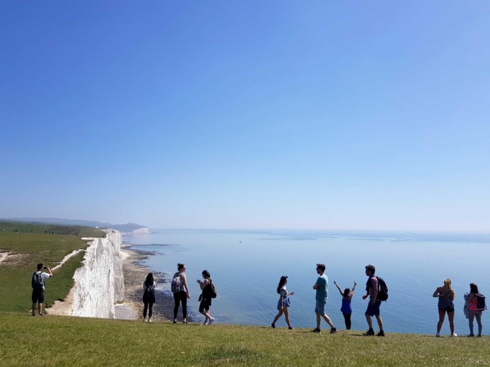 The Seven Sisters cliffs in East Sussex (PA)