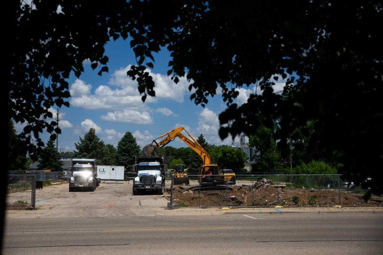 The rebuild is officially on at Community Restaurant in Zeeland following a groundbreaking event on Wednesday, May 31, featuring restaurant employees, family members and community leaders.