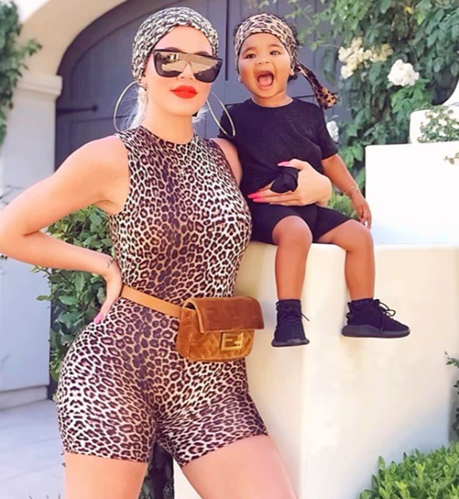 Khloé Kardashian (L) and daughter True | Khloe Kardashian/Instagram