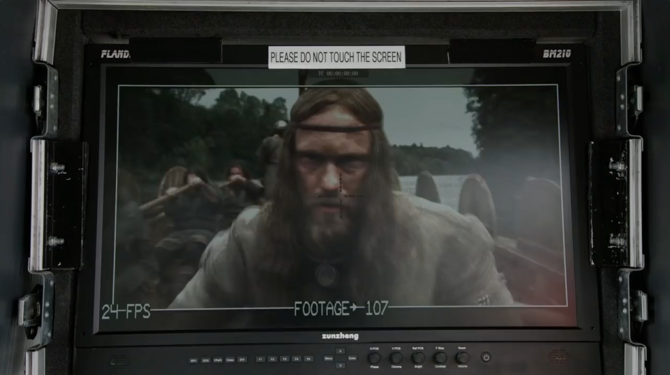 a look at a scene from the director's camera