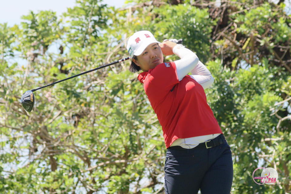 張雅淳第一回合打出70桿(-2)，暫並列第三(TLPGA提供_葉勇宏攝影)