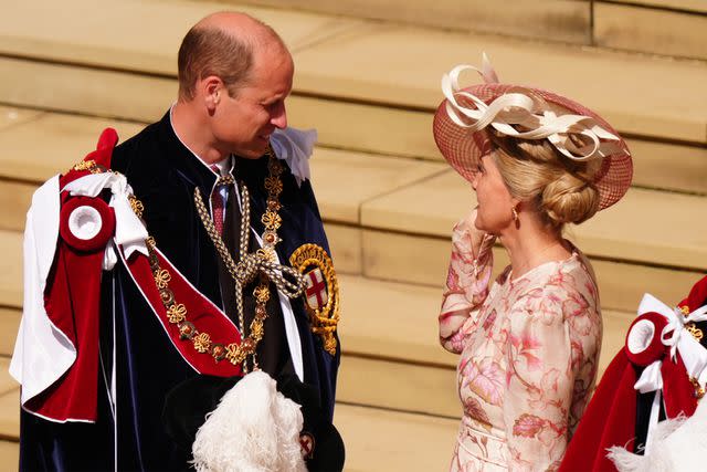 <p>Aaron Chown - WPA Pool/Getty</p> From Left: Prince Edward and Sophie, the Duchess of Edinburgh at the Order of the Garter Service on June 17, 2024