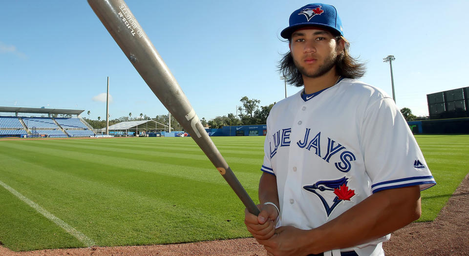 Bo Bichette is one of the top prospects in all of baseball. (Photo by Cliff Welch/Icon Sportswire via Getty Images)