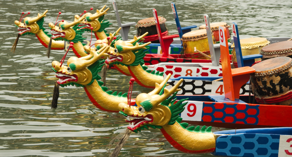 South Koreans mark the Gangneung Danoje festival through numerous activities such as throwing pots, wrestling, swinging, football matches and taekwondo, and praying for a good harvest, happiness and good health. (Photo via Getty Images)