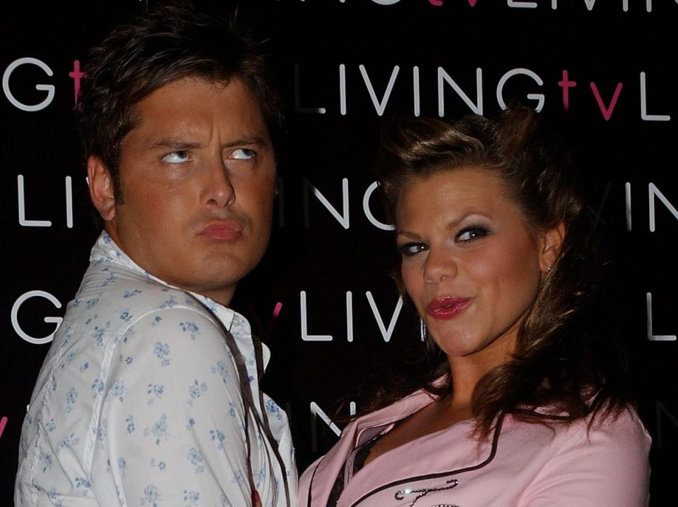 ‘Big Brother’ stars Brian Dowling and Jade Goody in 2008 (Getty)