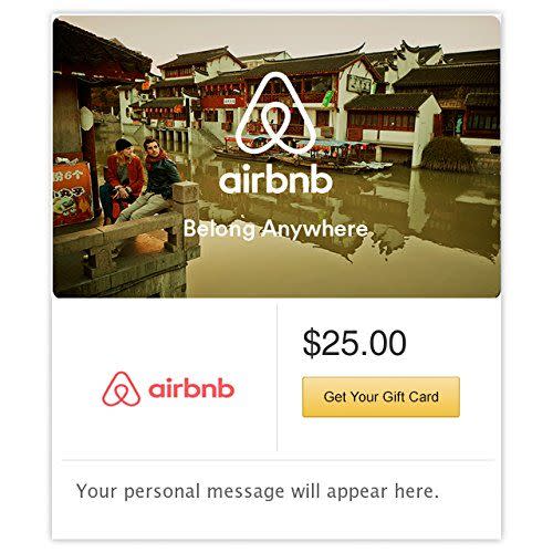 Airbnb Boat Gift Cards