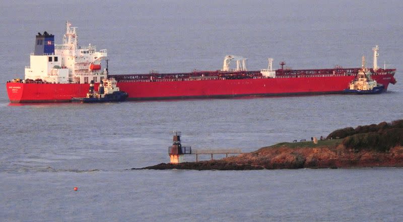 Nave Andromeda is seen in Portishead