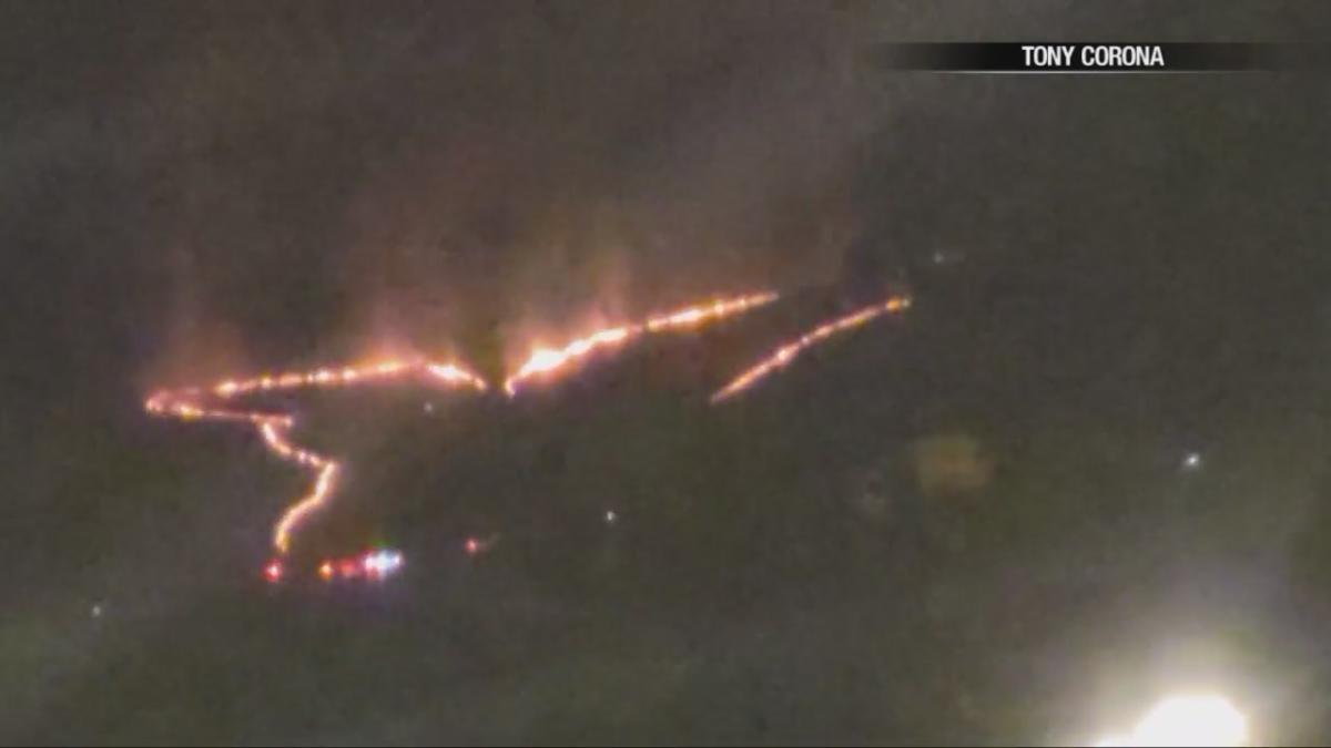 San Jose firefighters put out wildfire overnight