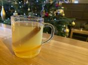 In this Wednesday, Dec. 4, 2019 photo, a traditional hot toddy is displayed at the Dewar's Aberfeldy in London. While mulled wine, warm spiced cider and hot toddies have long been British staples during winter many cocktail bars in London offer their own seasonal winter warmers. (AP Photo/Louise Dixon)