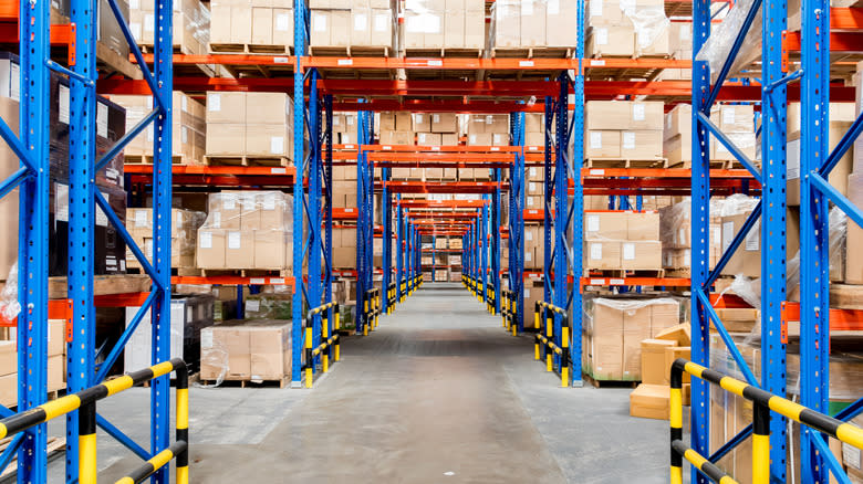 Interior of Costco warehouse