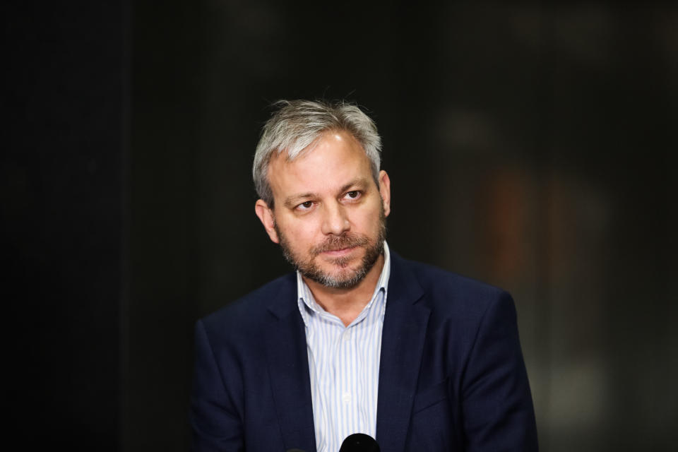 Victorian Chief Health Officer Brett Sutton speaks during a press conference in Melbourne. 