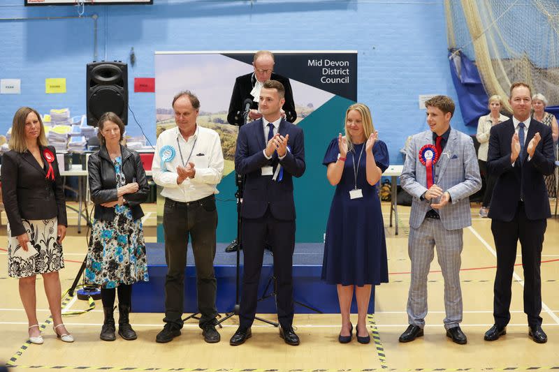 Liberal Democrats party candidate Richard Foord wins Tiverton and Honiton by-election