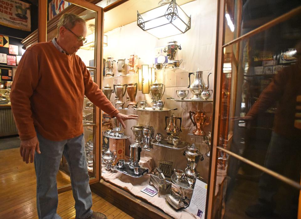 Scott Schaut, the Mansfield Memorial Museum curator, discusses the new exhibit's contents including many appliance made at Westinghouse in Mansfield.