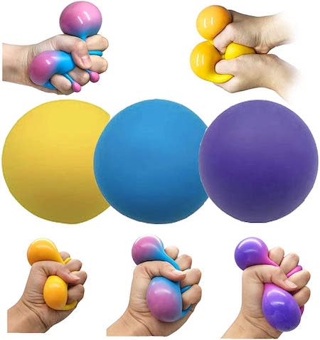 3-Pack Squishy Stress Balls