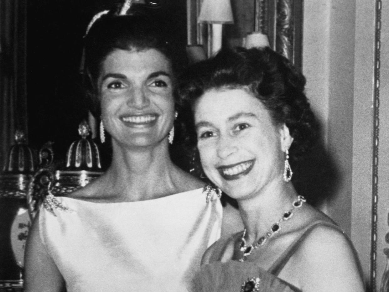 Jackie Kennedy and Queen Elizabeth