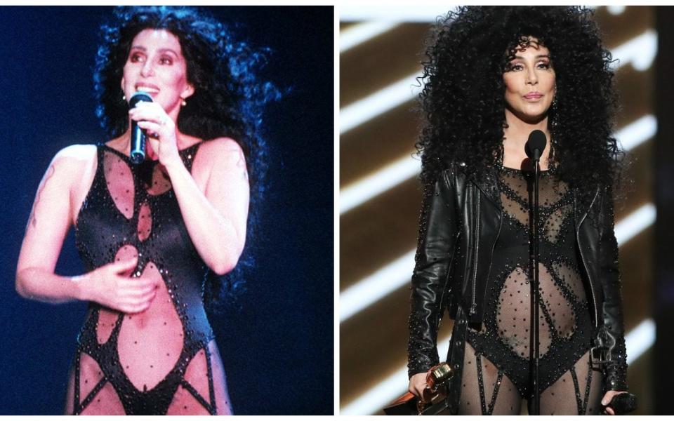 Cher back in the 80s, and Cher today