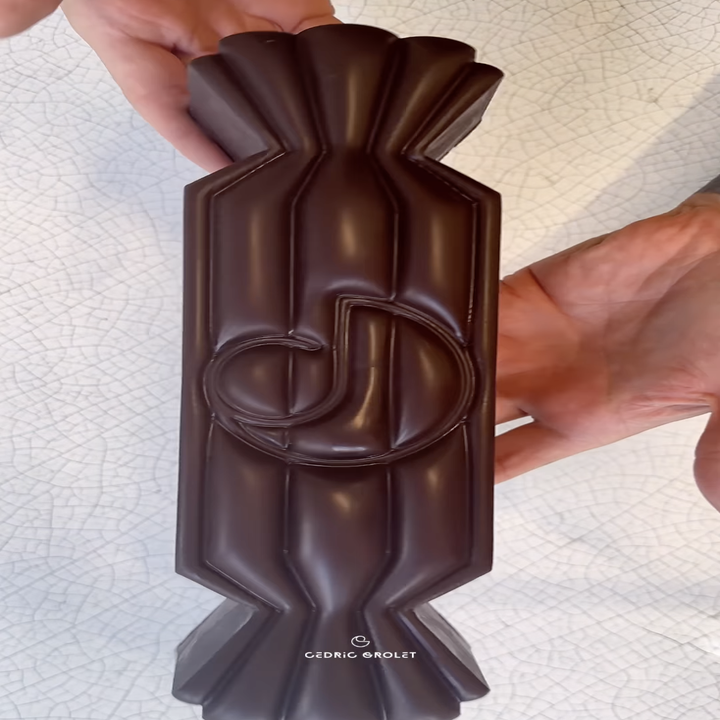 a chocolate candy-like log