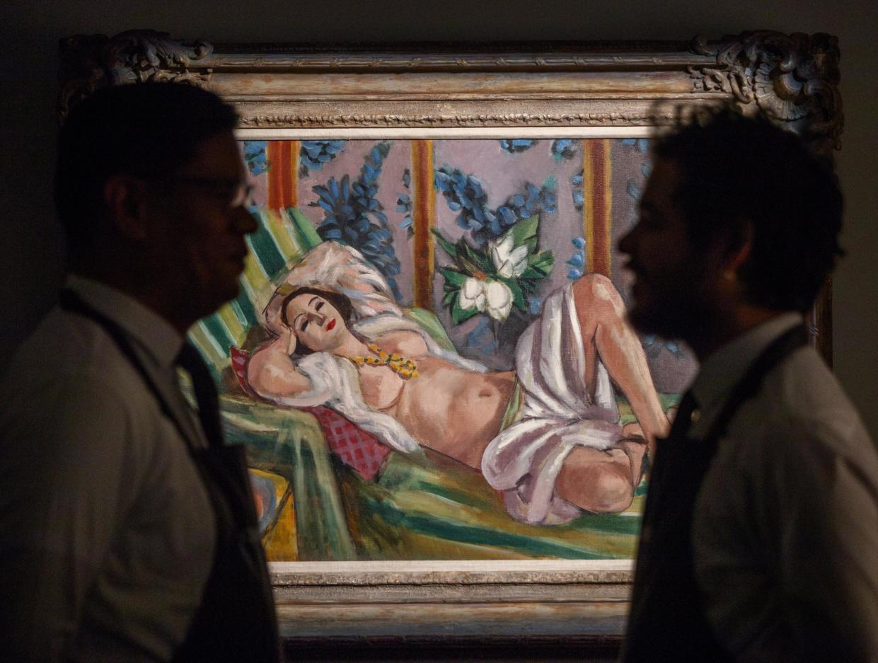‘Odalisque couchée aux magnolias’ (1923) by Henri Matisse sold for $81m: EPA