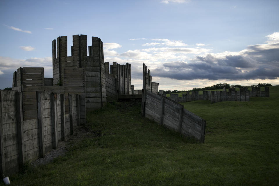 A castle erected for various battles at Ragnarok. (Photo: Maddie McGarvey for HuffPost)