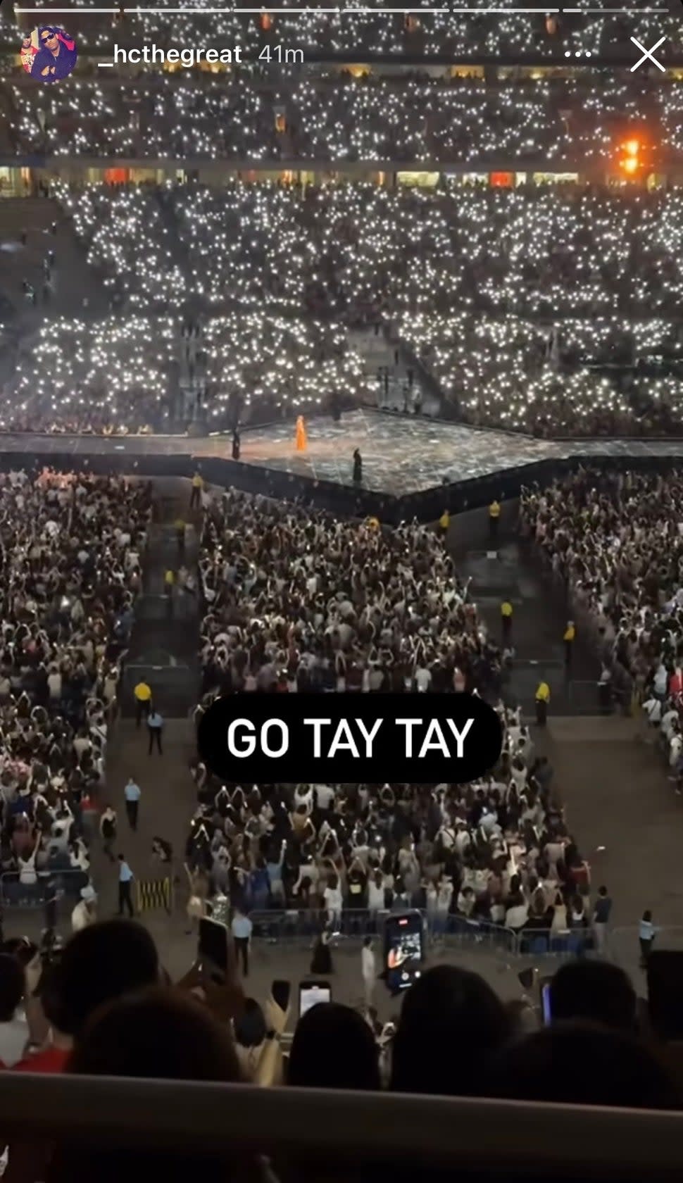 harry clark taylor swift singapore concert IG