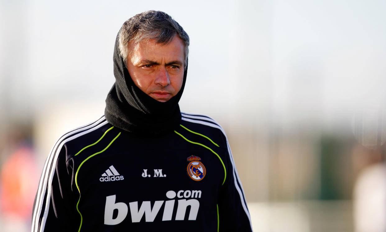 José Mourinho, durante su época como entrenador del Real Madrid. GETTY IMAGES.